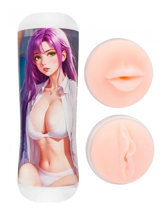 Двусторонний мастурбатор аниме - ротик и вагина - Tokyo Style - в Новом Уренгое купить с доставкой