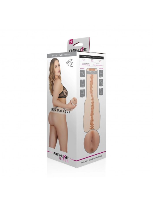 Телесный мастурбатор-анус Fleshlight Girls - Mia Malkova - Fleshlight - в Новом Уренгое купить с доставкой