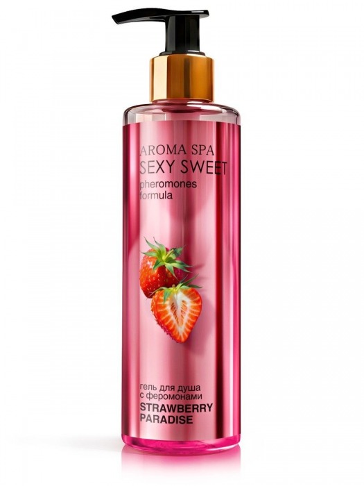 Гель для душа с феромонами и ароматом клубники Strawberry Paradise - 200 мл. -  - Магазин феромонов в Новом Уренгое