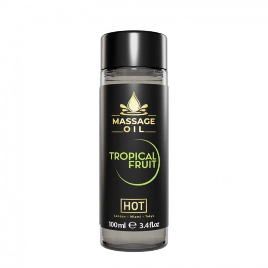 Массажное масло c ароматом тропических фруктов Massage Oil - 100 мл. - HOT - купить с доставкой в Новом Уренгое
