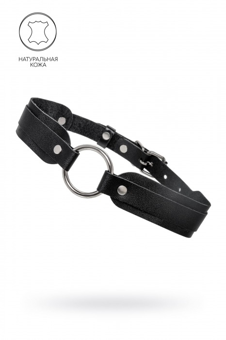 Черный кожаный чокер-ошейник со скруглёнными углами - Pecado - купить с доставкой в Новом Уренгое