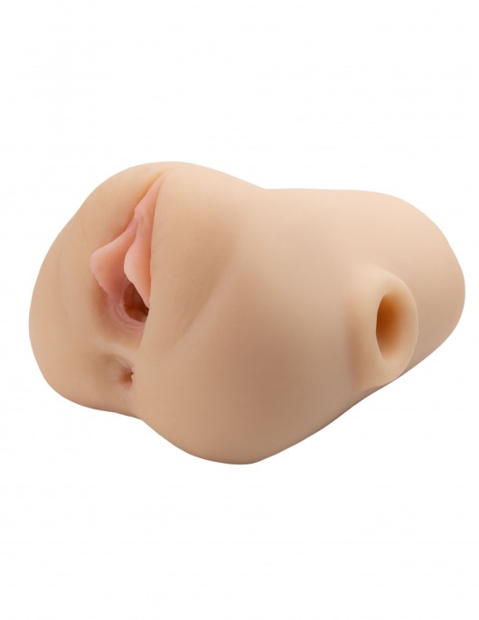 Телесный мастурбатор с вибрацией Double Pounder Vibrating Squeeze Stroker - Pipedream - в Новом Уренгое купить с доставкой