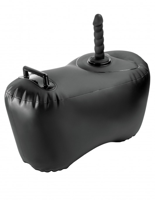 Черное надувное кресло с платформой для фиксации дилдо Body Dock Inflatable Love Seat - Pipedream - купить с доставкой в Новом Уренгое
