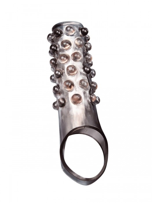 Дымчатая насадка на пенис с выпуклостями - 11 см. - Sex Expert - в Новом Уренгое купить с доставкой