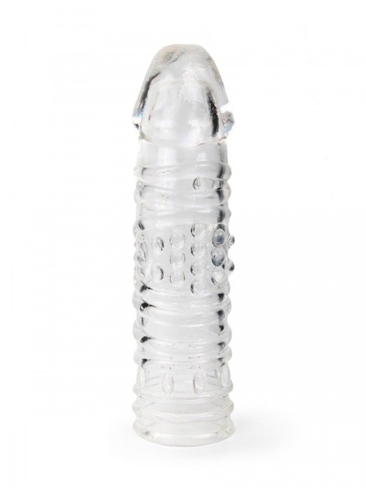 Прозрачная закрытая насадка на пенис - 17 см. - Sex Expert - в Новом Уренгое купить с доставкой