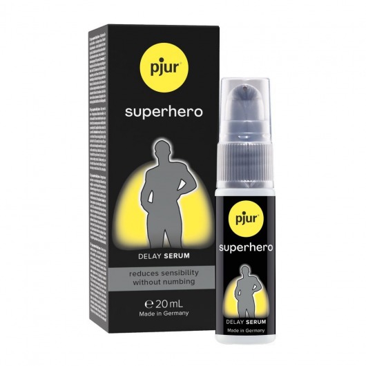Пролонгатор-сыворотка pjur Superhero Delay Serum - 20 мл. - Pjur - купить с доставкой в Новом Уренгое