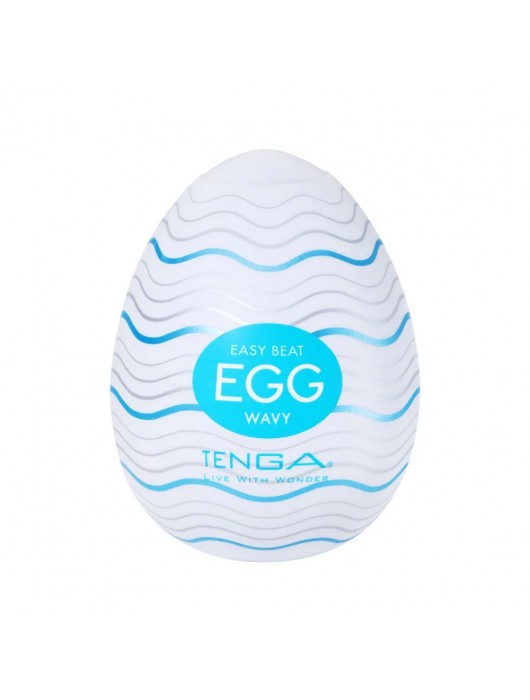 Мастурбатор-яйцо Tenga Egg Wavy - Tenga - в Новом Уренгое купить с доставкой