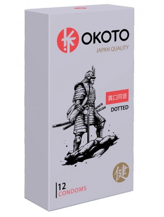 Точечные презервативы OKOTO Dotted - 12 шт. - Sitabella - купить с доставкой в Новом Уренгое