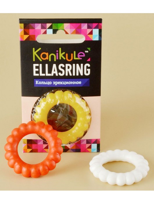 Цветное рельефное эрекционное кольцо Ellasring - Sitabella - в Новом Уренгое купить с доставкой