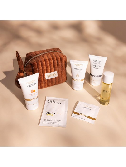 Набор YESforLOV La Trousse Enchantée в коричневой косметичке - YESforLOV - купить с доставкой в Новом Уренгое