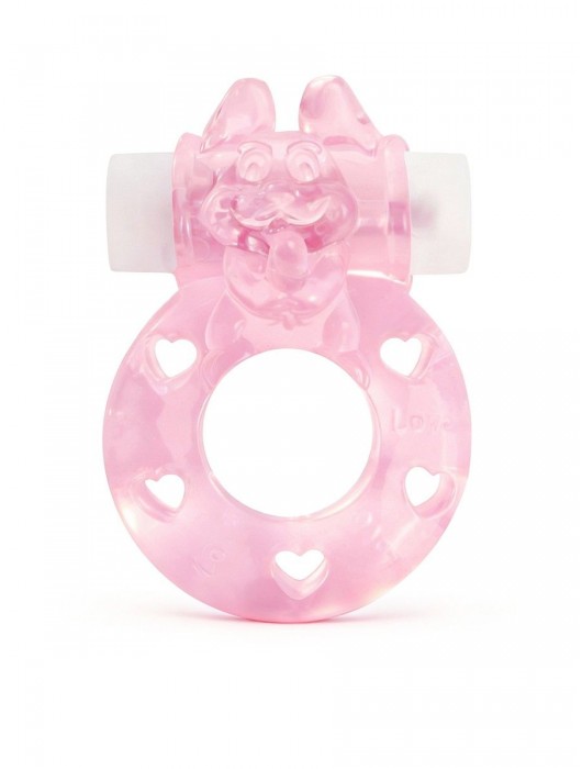 Розовое эрекционное виброкольцо в форме зайчика - 1137 - в Новом Уренгое купить с доставкой