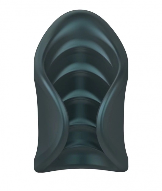 Серый сквозной мастурбатор с вибрацией Manwan Starter - Manwan - в Новом Уренгое купить с доставкой