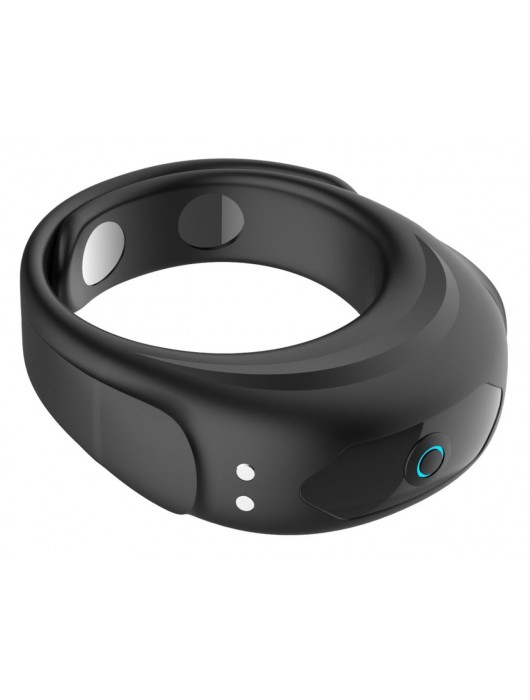 Черное эрекционное виброкольцо на ремешках - Boys of Toys - в Новом Уренгое купить с доставкой