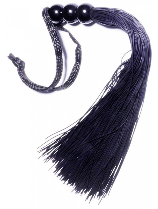 Черная силиконовая плетка - 25,4 см. - Boys of Toys - купить с доставкой в Новом Уренгое