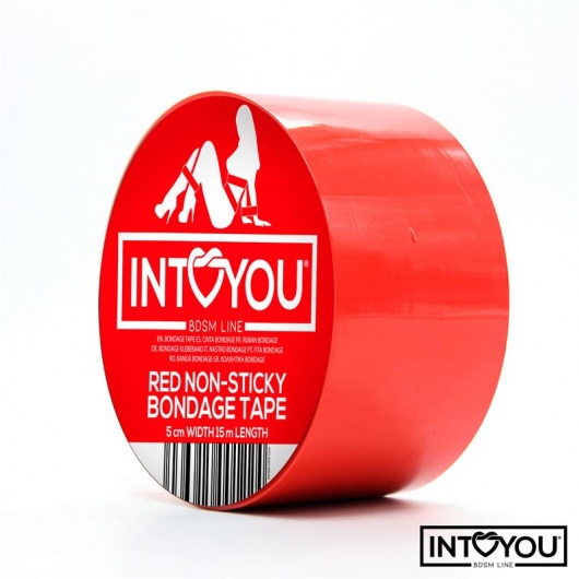 Красный скотч для фиксации Non-Sticky Bondage Tape - 15 м. - Intoyou - купить с доставкой в Новом Уренгое