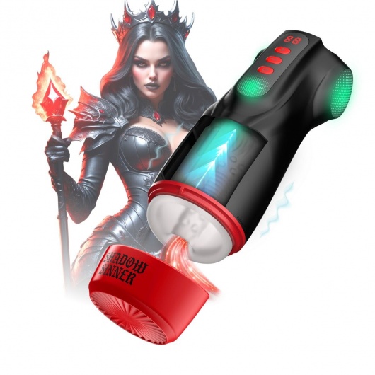 Интерактивный мастурбатор Raven с вакуумом, вибрацией и подсветкой - Shots Media BV - в Новом Уренгое купить с доставкой