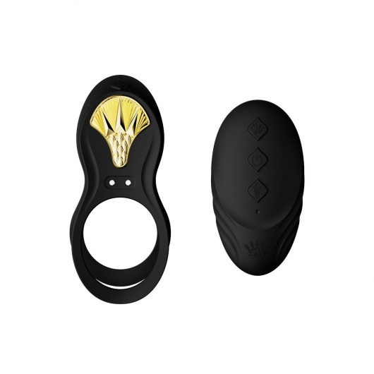 Черное эрекционное виброкольцо Bayek с пультом ДУ - Zalo - в Новом Уренгое купить с доставкой