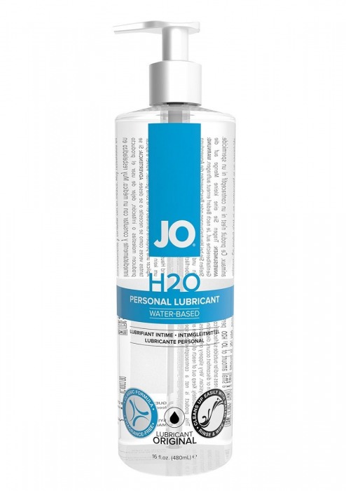 Лубрикант на водной основе JO Personal Lubricant H2O с дозатором - 480 мл. - System JO - купить с доставкой в Новом Уренгое