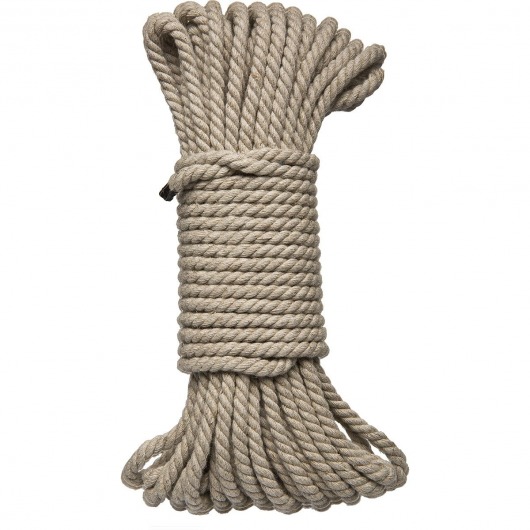 Бондажная пеньковая верёвка Kink Bind   Tie Hemp Bondage Rope 50 Ft - 15 м. - Doc Johnson - купить с доставкой в Новом Уренгое