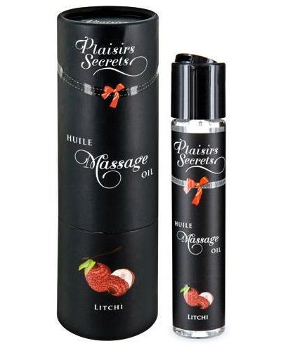 Массажное масло с ароматом личи Huile de Massage Gourmande Litchi - 59 мл. - Plaisir Secret - купить с доставкой в Новом Уренгое