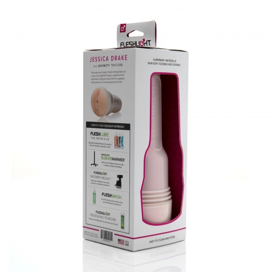 Мастурбатор-вагина Fleshlight Girls - Jessica Drake Heavenly - Fleshlight - в Новом Уренгое купить с доставкой