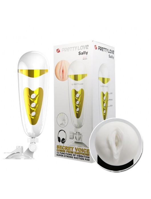 Мега-мастурбатор вагина Sally с вибрацией и голосом - Baile - в Новом Уренгое купить с доставкой