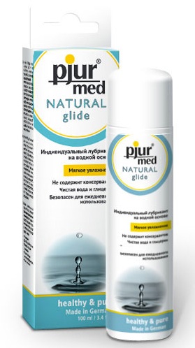 Нейтральный лубрикант на водной основе pjur MED Natural glide - 100 мл. - Pjur - купить с доставкой в Новом Уренгое