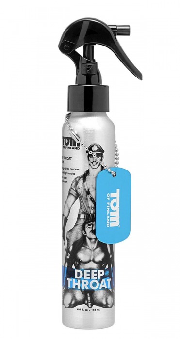 Спрей для лёгкого проникновения во время орального секса Tom of Finland Deep Throat Spray - 118 мл. - Доминирующее кольцо - купить с доставкой в Новом Уренгое