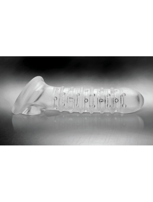 Утолщающая ребристая насадка на пенис - Доминирующее кольцо - в Новом Уренгое купить с доставкой