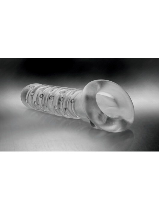 Утолщающая ребристая насадка на пенис - Доминирующее кольцо - в Новом Уренгое купить с доставкой