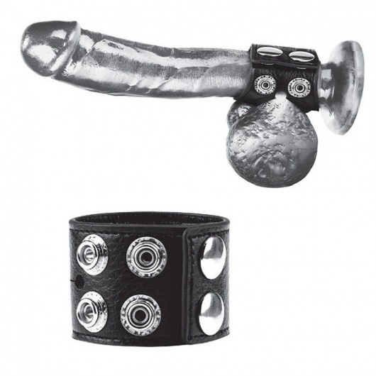 Ремень на член и мошонку 1.5  Cock Ring With Ball Strap - BlueLine - купить с доставкой в Новом Уренгое