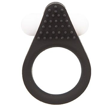 Чёрное эрекционное кольцо LIT-UP SILICONE STIMU RING 1 BLACK - Dream Toys - в Новом Уренгое купить с доставкой
