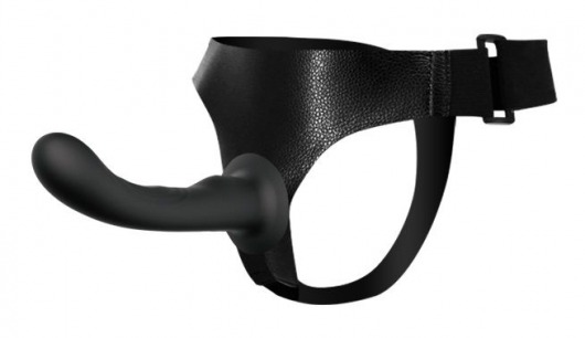 Страпон с изогнутой головкой Ultra Harness Curvy Dildo - 15,8 см. - Baile - купить с доставкой в Новом Уренгое