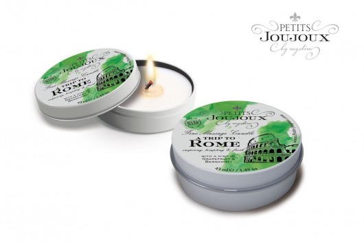 Массажная свеча Petits Joujoux Rome с ароматом грейпфрута и бергамота - 33 гр. - MyStim - купить с доставкой в Новом Уренгое