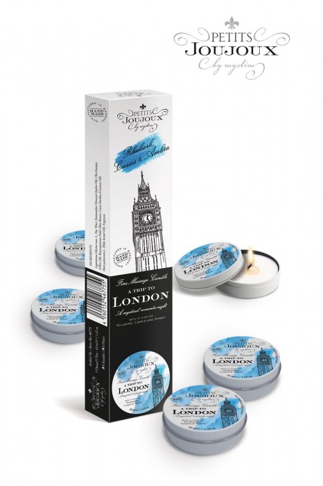 Набор из 5 свечей Petits Joujoux London с ароматом ревеня, амбры и чёрной смородины - MyStim - купить с доставкой в Новом Уренгое