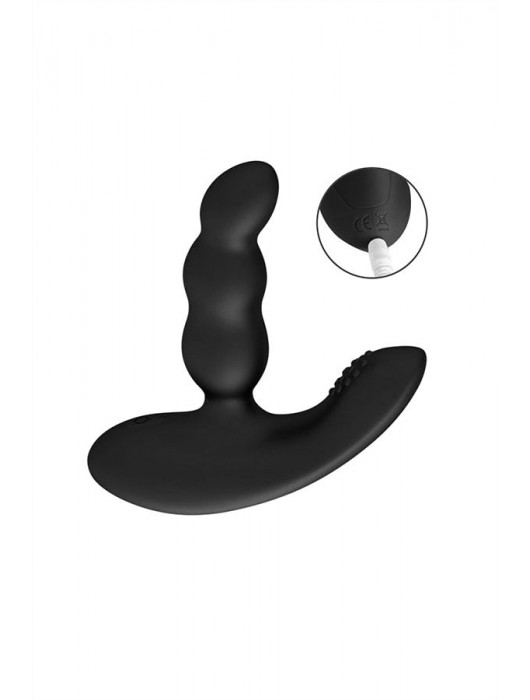 Черный силиконовый стимулятор простаты Levett Nitoc с пультом ДУ - Levett - в Новом Уренгое купить с доставкой