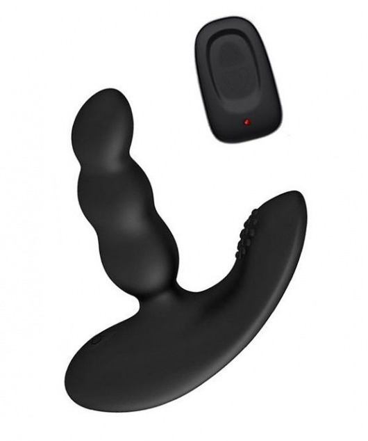 Черный силиконовый стимулятор простаты Levett Nitoc с пультом ДУ - Levett - в Новом Уренгое купить с доставкой