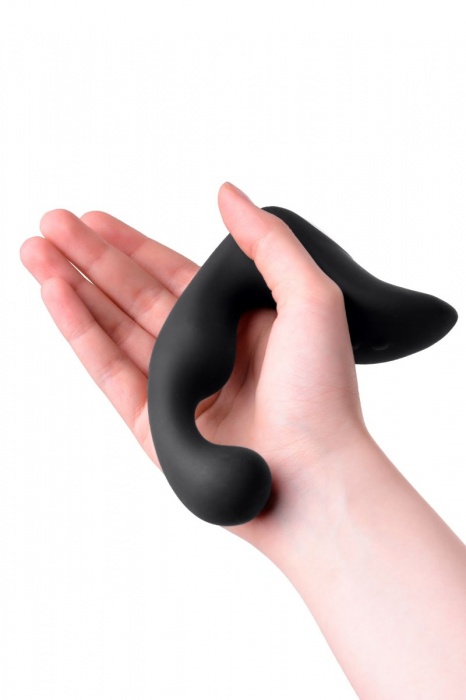 Чёрный изогнутый вибростимулятор простаты Erotist - Erotist Adult Toys - в Новом Уренгое купить с доставкой