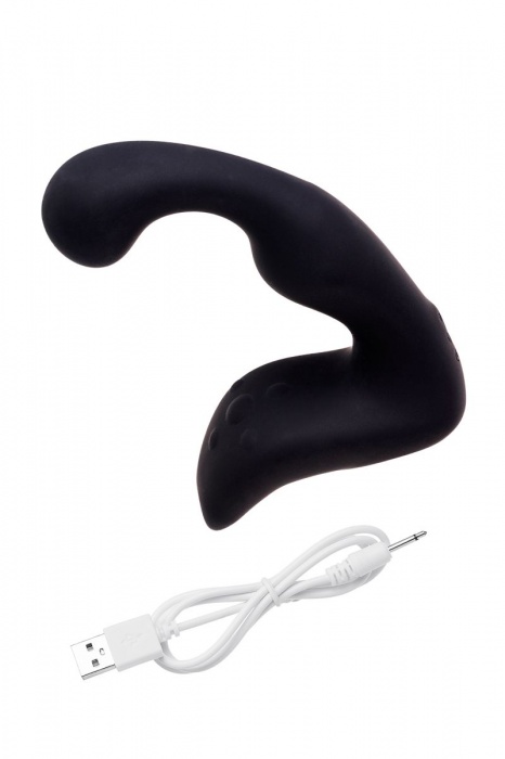 Чёрный изогнутый вибростимулятор простаты Erotist - Erotist Adult Toys - в Новом Уренгое купить с доставкой
