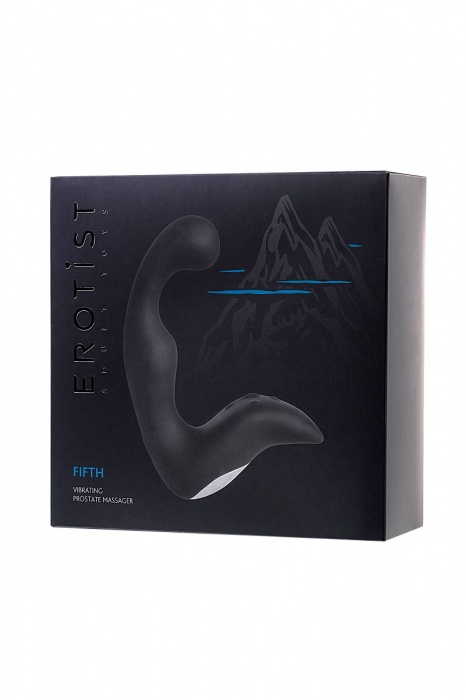 Чёрный изогнутый вибростимулятор простаты Erotist - Erotist Adult Toys - в Новом Уренгое купить с доставкой