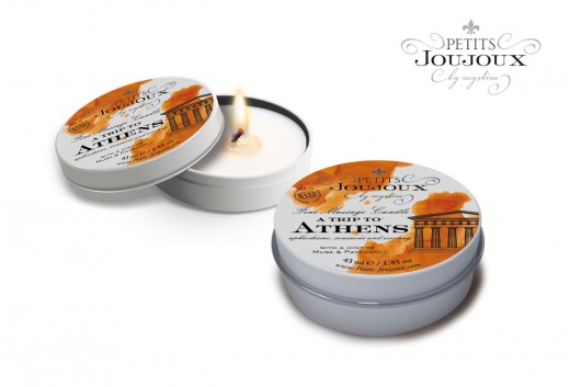 Массажная свеча Petits Joujoux Athens с ароматом муската и пачули - 33 гр. - MyStim - купить с доставкой в Новом Уренгое
