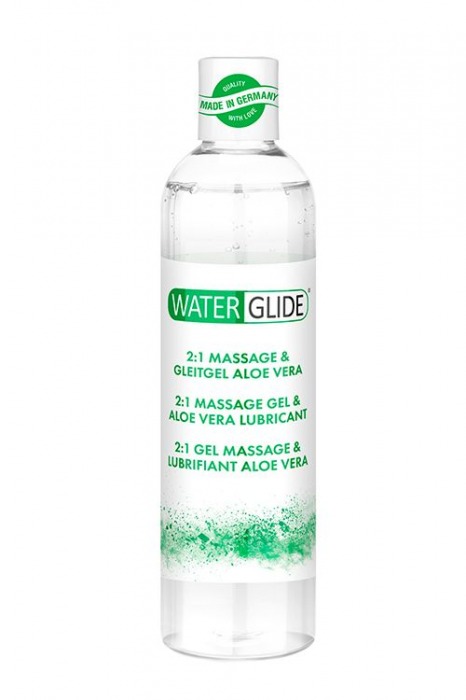 Гель-смазка 2-в-1 MASSAGE   LUBRICANT ALOE VERA - 300 мл. - Waterglide - купить с доставкой в Новом Уренгое