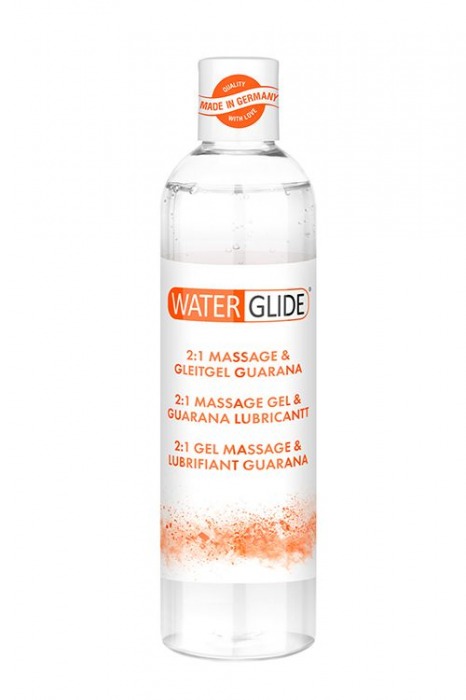 Гель-смазка 2-в-1 MASSAGE   LUBRICANT GUARANA - 300 мл. - Waterglide - купить с доставкой в Новом Уренгое