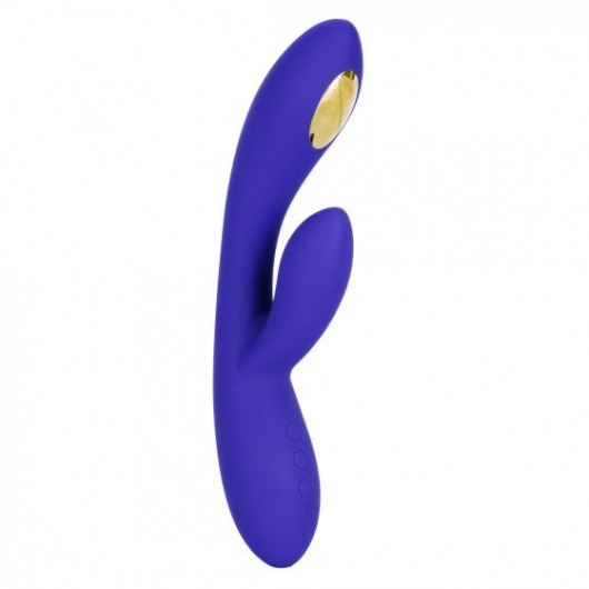 Фиолетовый вибратор с функцией электростимуляции Intimate E-Stimulator Dual Wand - 21,5 см. - California Exotic Novelties - купить с доставкой в Новом Уренгое