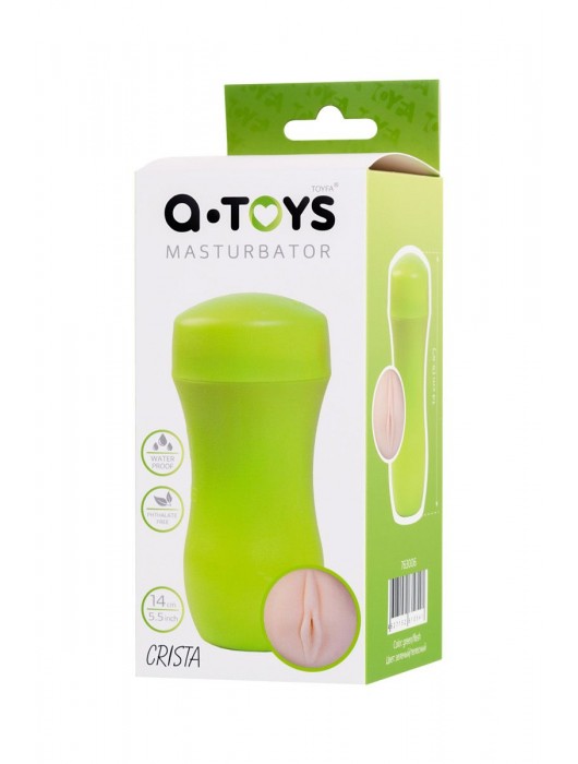 Мастурбатор-вагина A-Toys в зеленой колбе - A-toys - в Новом Уренгое купить с доставкой