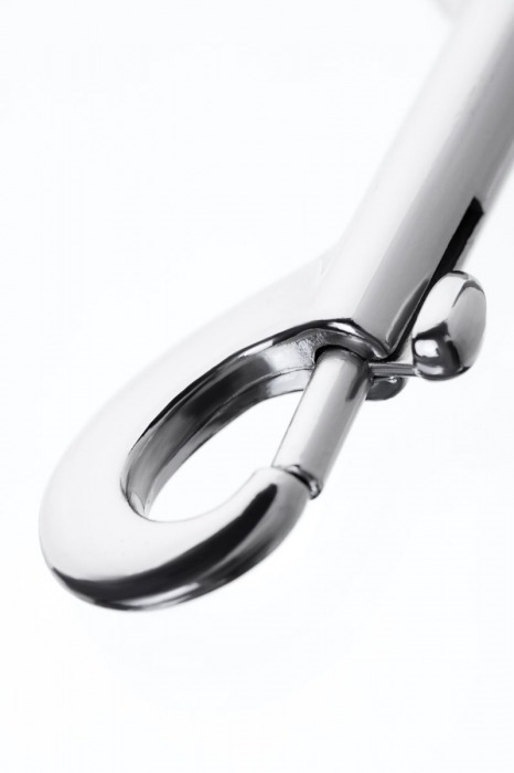 Серебристый двухсторонний карабин TOYFA Metal - ToyFa - купить с доставкой в Новом Уренгое