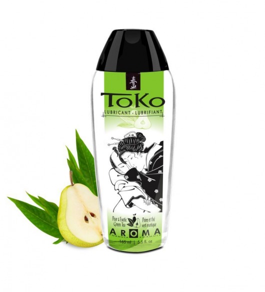 Интимный гель TOKO Pear   Exotic Green Tea с ароматом груши и зеленого чая - 165 мл. - Shunga - купить с доставкой в Новом Уренгое