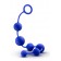 Синяя анальная цепочка 16 Inch Silicone Anal Beads - 40,6 см. - Blush Novelties