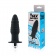 Черная ребристая вибровтулка с ограничителем - 9 см. - Sex Expert в Новом Уренгое Черная ребристая вибровтулка с ограничителем - 9 см. - Sex Expert