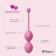 Набор из 3 розовых вагинальных шариков FemmeFit Advanced Pelvic Muscle Training Set - FeelzToys